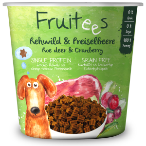 Fruitees Hundesnack Rehwild & Preiselbeere