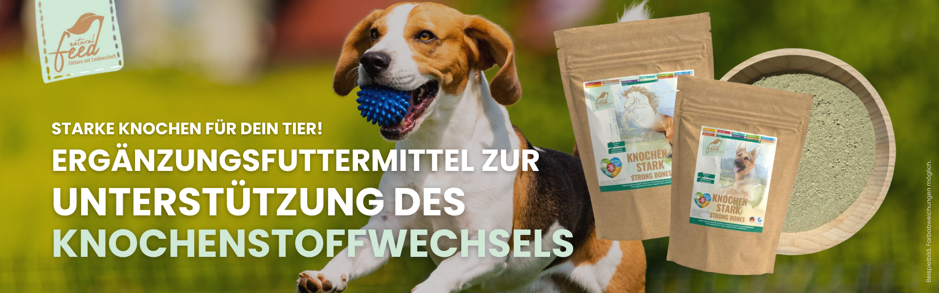 Natural Feed Knochenstoffwechsel Ergänzungsfutter für Deinen Hund